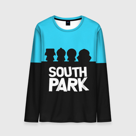 Мужской лонгслив 3D с принтом Южный парк персонажи | South Park , 100% полиэстер | длинные рукава, круглый вырез горловины, полуприлегающий силуэт | eric | kenny | kyle | south park | stanley | кайл | кенни | мультфильм | саус парк | сауспарк | сериал | стэн | эрик | южный парк