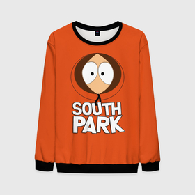 Мужской свитшот 3D с принтом Южный парк Кенни | South Park , 100% полиэстер с мягким внутренним слоем | круглый вырез горловины, мягкая резинка на манжетах и поясе, свободная посадка по фигуре | kenny | south park | кенни | мультфильм | саус парк | сауспарк | сериал | южный парк