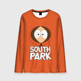 Мужской лонгслив 3D с принтом Южный парк Кенни | South Park в Курске, 100% полиэстер | длинные рукава, круглый вырез горловины, полуприлегающий силуэт | kenny | south park | кенни | мультфильм | саус парк | сауспарк | сериал | южный парк