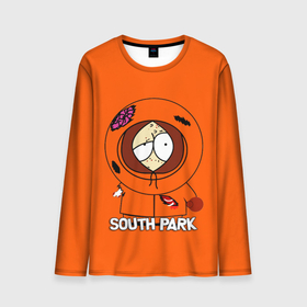 Мужской лонгслив 3D с принтом South Park   Южный парк Кенни , 100% полиэстер | длинные рукава, круглый вырез горловины, полуприлегающий силуэт | kenny | south park | кенни | мультфильм | саус парк | сауспарк | сериал | южный парк