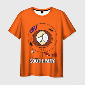 Мужская футболка 3D с принтом South Park   Южный парк Кенни в Санкт-Петербурге, 100% полиэфир | прямой крой, круглый вырез горловины, длина до линии бедер | kenny | south park | кенни | мультфильм | саус парк | сауспарк | сериал | южный парк