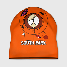 Шапка 3D с принтом South Park   Южный парк Кенни в Екатеринбурге, 100% полиэстер | универсальный размер, печать по всей поверхности изделия | kenny | south park | кенни | мультфильм | саус парк | сауспарк | сериал | южный парк