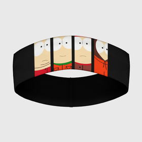 Повязка на голову 3D с принтом South Park   Южный парк главные герои в Тюмени,  |  | eric | kenny | kyle | south park | stanley | кайл | кенни | мультфильм | саус парк | сауспарк | сериал | стэн | эрик | южный парк