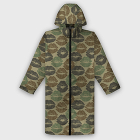 Дождевик унисекс 3D с принтом Поцелуи (камуфляж) в Ухте,  |  | camouflage | disguise | hunting camouflage | khaki | maskhalat | military | military camouflage | армия | военный камуфляж | война | губы | камуфляж | любовь | маскировка | масхалат | милитари | охота | охотничий камуфляж | помада | поцелуи |