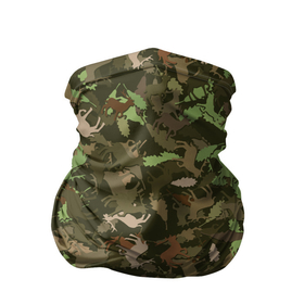 Бандана-труба 3D с принтом Олени и Дубовые Листья (камуфляж) в Тюмени, 100% полиэстер, ткань с особыми свойствами — Activecool | плотность 150‒180 г/м2; хорошо тянется, но сохраняет форму | camouflage | disguise | hunting camouflage | khaki | maskhalat | military | military camouflage | армия | военный камуфляж | война | животное | зверь | зоопарк | камуфляж | л | лось | маскировка | масхалат | милитари | олень | охота
