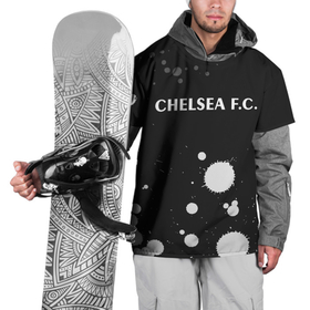 Накидка на куртку 3D с принтом ЧЕЛСИ   Краски в Санкт-Петербурге, 100% полиэстер |  | chelsea | club | footbal | logo | paint | брызги | знак | клуб | краска | логотип | логотипы | символ | символы | форма | футбол | футбольная | футбольный | челси