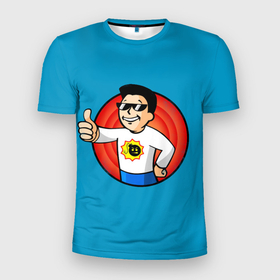 Мужская футболка 3D Slim с принтом Serious boy в Белгороде, 100% полиэстер с улучшенными характеристиками | приталенный силуэт, круглая горловина, широкие плечи, сужается к линии бедра | game | games | serios sam | serious sam | игра | игры | серьёзный сем | серьёзный сэм