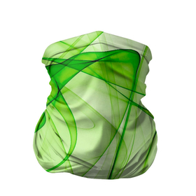 Бандана-труба 3D с принтом Жизнерадостный салатовый , 100% полиэстер, ткань с особыми свойствами — Activecool | плотность 150‒180 г/м2; хорошо тянется, но сохраняет форму | абстракция | весна | жизнерадостность | зеленый | линии | оптимизм | салатовый