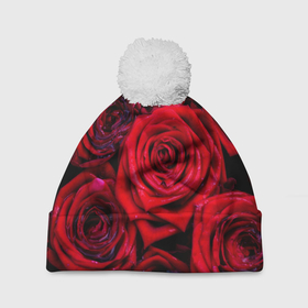 Шапка 3D c помпоном с принтом Вечернее вдохновение Любви в Кировске, 100% полиэстер | универсальный размер, печать по всей поверхности изделия | абстракция | любовь | отношения | розы | семья | цветы