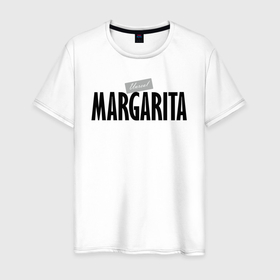 Мужская футболка хлопок с принтом Unreal Margarita в Екатеринбурге, 100% хлопок | прямой крой, круглый вырез горловины, длина до линии бедер, слегка спущенное плечо. | margarita | motto | name | slogan | девиз | имя | лозунг | маргарита | слоган