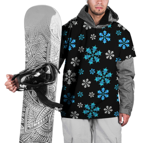 Накидка на куртку 3D с принтом Снежинки Черепа черный , 100% полиэстер |  | Тематика изображения на принте: rock | skeleton | skull | snow | snowflake | winter | геометрия | зима | музыка | новый год | рок | скелет | снег | снежинки | череп