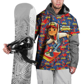 Накидка на куртку 3D с принтом Сабвей Серферс   Subway Surfers в Курске, 100% полиэстер |  | game | graffiti | subway | вагон | граффити | доска | железная дорога | игра | метросёрфер | поезд | сабвэй