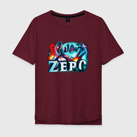 Мужская футболка хлопок Oversize с принтом Zero art в Курске, 100% хлопок | свободный крой, круглый ворот, “спинка” длиннее передней части | borderlands | game | games | борда | бордерлендс | игра | игры