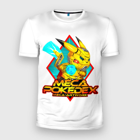 Мужская футболка 3D Slim с принтом MEGA POKEDEX MEGA ARTWORK в Курске, 100% полиэстер с улучшенными характеристиками | приталенный силуэт, круглая горловина, широкие плечи, сужается к линии бедра | Тематика изображения на принте: go | pikachu | pocket monster | pokemon | pokemon go | аниме | анимэ | игра | карманный монстр | манга | мультсериал | мультфильм | онлайн игра | пикатю | пикачу | пичу | покебол | покемоны | покемоны го | покемоны гоу