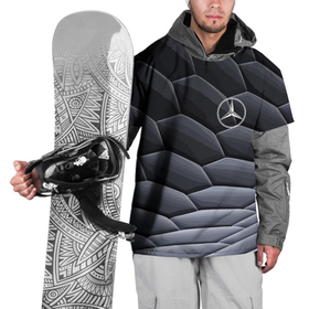 Накидка на куртку 3D с принтом Mercedes Benz pattern в Курске, 100% полиэстер |  | germany | mercedes | pattern | prestige | германия | мерседес | престиж | узор