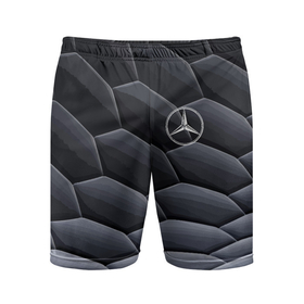 Мужские шорты спортивные с принтом Mercedes Benz pattern в Курске,  |  | germany | mercedes | pattern | prestige | германия | мерседес | престиж | узор