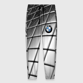 Мужские брюки 3D с принтом BMW pattern 2022 в Екатеринбурге, 100% полиэстер | манжеты по низу, эластичный пояс регулируется шнурком, по бокам два кармана без застежек, внутренняя часть кармана из мелкой сетки | bmw | germany | pattern | prestige | бмв | германия | престиж | узор