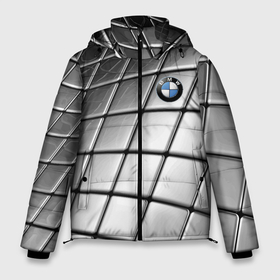 Мужская зимняя куртка 3D с принтом BMW pattern 2022 в Кировске, верх — 100% полиэстер; подкладка — 100% полиэстер; утеплитель — 100% полиэстер | длина ниже бедра, свободный силуэт Оверсайз. Есть воротник-стойка, отстегивающийся капюшон и ветрозащитная планка. 

Боковые карманы с листочкой на кнопках и внутренний карман на молнии. | bmw | germany | pattern | prestige | бмв | германия | престиж | узор