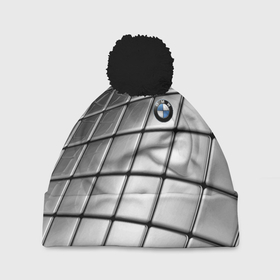 Шапка 3D c помпоном с принтом BMW pattern 2022 в Екатеринбурге, 100% полиэстер | универсальный размер, печать по всей поверхности изделия | bmw | germany | pattern | prestige | бмв | германия | престиж | узор