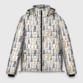 Мужская зимняя куртка 3D с принтом Шахматы (фигуры) в Тюмени, верх — 100% полиэстер; подкладка — 100% полиэстер; утеплитель — 100% полиэстер | длина ниже бедра, свободный силуэт Оверсайз. Есть воротник-стойка, отстегивающийся капюшон и ветрозащитная планка. 

Боковые карманы с листочкой на кнопках и внутренний карман на молнии. | 64 клетки | chess | анатолий карпов | владимир крамник | гари каспаров | гроссмейстер | игра | капабланка | король | ладья | математика | михаил ботвинник | мозг | мысль | пешка | разум | ферзь