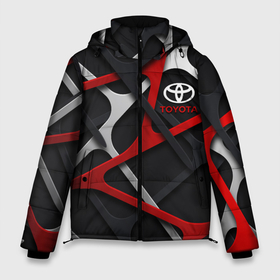 Мужская зимняя куртка 3D с принтом Toyota (3D Texture Logo)   Тойота (3D текстура) , верх — 100% полиэстер; подкладка — 100% полиэстер; утеплитель — 100% полиэстер | длина ниже бедра, свободный силуэт Оверсайз. Есть воротник-стойка, отстегивающийся капюшон и ветрозащитная планка. 

Боковые карманы с листочкой на кнопках и внутренний карман на молнии. | Тематика изображения на принте: auto | autosport | avto | car | race | street racing | toyota | авто | автоспорт | гонки | марка | машина | таета | тайота | тачка | тоёта | тойота
