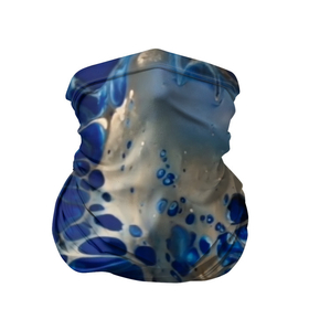 Бандана-труба 3D с принтом синие разводы на воде в Тюмени, 100% полиэстер, ткань с особыми свойствами — Activecool | плотность 150‒180 г/м2; хорошо тянется, но сохраняет форму | blue | drawing | paint | texture | арт | краска | рисунок | синий | синий фон | текстура