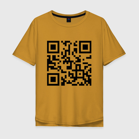 Мужская футболка хлопок Oversize с принтом Прощай Америка в Новосибирске, 100% хлопок | свободный крой, круглый ворот, “спинка” длиннее передней части | america | hype | motto | qr code | slogan | usa | америка | девиз | кьюар код | слоган | сша | хайп
