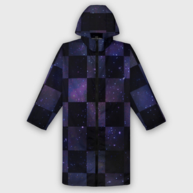Дождевик унисекс 3D с принтом Space Neon Chessboard в городе Новоалтайск,  |  | chessboard | neon | space | stars | звезды | космос | неон | шахматы