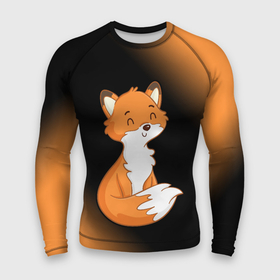 Мужской рашгард 3D с принтом FOX  Градиент в Новосибирске,  |  | fox | foxy | градиент | животные | лиенок | лис | лиса | лисами | лисий | лисичка | лисичкой | лисой | лисы | милая | милота | милые | рыжая | рыжие