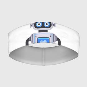 Повязка на голову 3D с принтом игрушечный милый робот с экраном в Екатеринбурге,  |  | валентин | глаза | графический | гуманоид | детка | детский | железо | за работой | здоровье | игрушка | изолированный | инновации | инте | искусственный | контролировать | люблю | механический