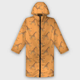 Дождевик унисекс 3D с принтом Жирафы паттерн в городе Новоалтайск,  |  | giraffa | pattern | африка | африканские животные | бегущий жираф | жара | жираф | жирафы | зной | зоопарк | крупные звери | парнокопытное | паттерн