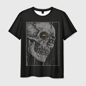 Мужская футболка 3D с принтом Che rep в Екатеринбурге, 100% полиэфир | прямой крой, круглый вырез горловины, длина до линии бедер | dead | death | голова | рок | череп | черная