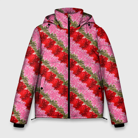 Мужская зимняя куртка 3D с принтом Розы и Лилии в Белгороде, верх — 100% полиэстер; подкладка — 100% полиэстер; утеплитель — 100% полиэстер | длина ниже бедра, свободный силуэт Оверсайз. Есть воротник-стойка, отстегивающийся капюшон и ветрозащитная планка. 

Боковые карманы с листочкой на кнопках и внутренний карман на молнии. | Тематика изображения на принте: 8 марта | аромат | афродита | букет | весна | жена | женский день | запах | красота | купидон | ландшафтный дизайнер | луг | любимая | любовь | мама | отношения | подарок девушке | подарок маме | подруга