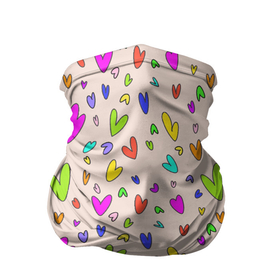 Бандана-труба 3D с принтом Яркие розовые сердечки , 100% полиэстер, ткань с особыми свойствами — Activecool | плотность 150‒180 г/м2; хорошо тянется, но сохраняет форму | любовь | много сердечек | разноцветные сердца | розовые сердечки | цвета радуги | яркие сердечки