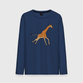Мужской лонгслив хлопок с принтом Жираф бегущий в Тюмени, 100% хлопок |  | giraffa | африка | африканские прерии | бегущий | жираф | зоопарк | парнокопытные животные | сафари