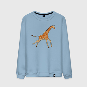 Мужской свитшот хлопок с принтом Жираф бегущий в Тюмени, 100% хлопок |  | giraffa | африка | африканские прерии | бегущий | жираф | зоопарк | парнокопытные животные | сафари