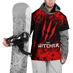 Накидка на куртку 3D с принтом The Witcher Брызги крови. в Новосибирске, 100% полиэстер |  | geralt | the witcher | the witcher wild hunt | witcher | ведьмак | ведьмак 3 | геральт | сериал