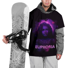 Накидка на куртку 3D с принтом сериал Euphoria   Ру Беннетт в Белгороде, 100% полиэстер |  | zendaya | девушка | зендея | ру беннетт | сериал euphoria | эйфория