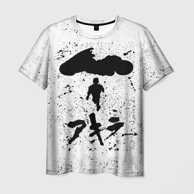 Мужская футболка 3D с принтом Akira черный постер в Санкт-Петербурге, 100% полиэфир | прямой крой, круглый вырез горловины, длина до линии бедер | Тематика изображения на принте: akira | anime | kaneda | manga | shoutarou | shoutarou kaneda | акира | аниме | канэда | манга | сётаро | сётаро канэда
