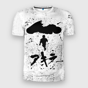 Мужская футболка 3D Slim с принтом Akira черный постер в Санкт-Петербурге, 100% полиэстер с улучшенными характеристиками | приталенный силуэт, круглая горловина, широкие плечи, сужается к линии бедра | akira | anime | kaneda | manga | shoutarou | shoutarou kaneda | акира | аниме | канэда | манга | сётаро | сётаро канэда