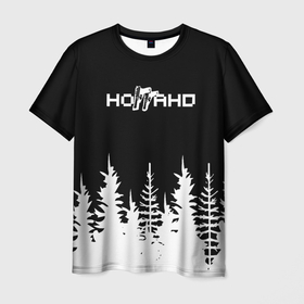 Мужская футболка 3D с принтом [228]   Лес в Санкт-Петербурге, 100% полиэфир | прямой крой, круглый вырез горловины, длина до линии бедер | 228 | rap | rep | логотип | музыка | надпись | ноггано | рэп | статья