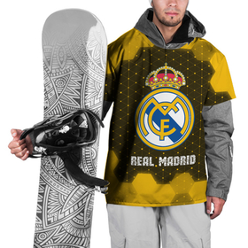 Накидка на куртку 3D с принтом РЕАЛ МАДРИД | Real Madrid | Графика в Белгороде, 100% полиэстер |  | Тематика изображения на принте: football | logo | madrid | real | real madrid | realmadrid | sport | клуб | лого | логотип | логотипы | мадрид | реал | реалмадрид | символ | символы | соты | спорт | форма | футбол | футбольная