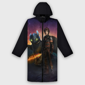 Дождевик унисекс 3D с принтом How to Train Your Dragon мультфильм в Курске,  |  | Тематика изображения на принте: how to train your dragon | night fury | беззубик | дракон | как приручить дракона | ночная фурия