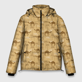 Мужская зимняя куртка 3D с принтом Верблюды в Курске, верх — 100% полиэстер; подкладка — 100% полиэстер; утеплитель — 100% полиэстер | длина ниже бедра, свободный силуэт Оверсайз. Есть воротник-стойка, отстегивающийся капюшон и ветрозащитная планка. 

Боковые карманы с листочкой на кнопках и внутренний карман на молнии. | camel | анх | арабы | африка | бархан | бедуин | верблюд | гиза | горбатый | египет | жара | засуха | ибис | кактусы | караван | клеопатра | кочевник | мумия | нефертити | нил | оазис | осёл | осирис | пальмы