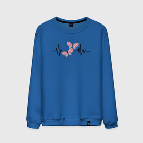 Мужской свитшот хлопок с принтом Бабочки сердцебиение , 100% хлопок |  | butterfly | lepidoptera | бабочки | лепидоптеролог | насекомые | я люблю бабочек