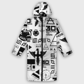 Дождевик унисекс 3D с принтом 30 Seconds to Mars паттерн в городе Новоалтайск,  |  | 30 seconds to mars | 30 секунд до марса | джаред лето | музыка | рок