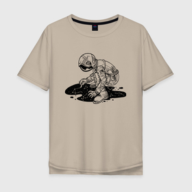 Мужская футболка хлопок Oversize с принтом Космические рисунки в Тюмени, 100% хлопок | свободный крой, круглый ворот, “спинка” длиннее передней части | astronaut | constellation | drawing | space | spacesuit | stars | звёзды | космонавт | космос | рисунок | скафандр | созвездие