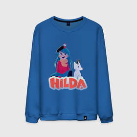 Мужской свитшот хлопок с принтом Hilda Art в Тюмени, 100% хлопок |  | hilda | netflix | мультфильм | хильда