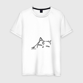 Мужская футболка хлопок с принтом Курсэд Кэтс двадцать девять , 100% хлопок | прямой крой, круглый вырез горловины, длина до линии бедер, слегка спущенное плечо. | cat | community | electronic mushroom | meme