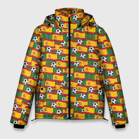 Мужская зимняя куртка 3D с принтом Испания (футбол) в Тюмени, верх — 100% полиэстер; подкладка — 100% полиэстер; утеплитель — 100% полиэстер | длина ниже бедра, свободный силуэт Оверсайз. Есть воротник-стойка, отстегивающийся капюшон и ветрозащитная планка. 

Боковые карманы с листочкой на кнопках и внутренний карман на молнии. | spain | spain football | spain football team | атлетико | барселона | бетис | валенсия | вильярреал | испания | лига чемпионов | реал | сборная испании по футболу | севилья | сельта | уефа | фифа | флаг испании